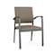 Lesro Newport Guest Chair Metal Frame, Charcoal, MD Farro Upholstery NP1101 - alternate 1
